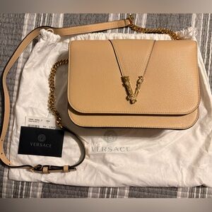 Versace Nude Leather Women's Authentic Bag